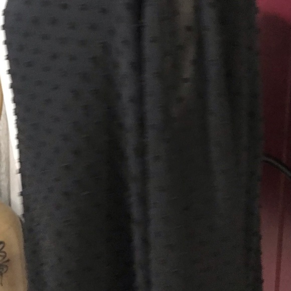 Gibson Top Women 2XL Black Pullover Swiss Dot Smock Victorian Sheer Whimsigoth - Picture 6 of 12